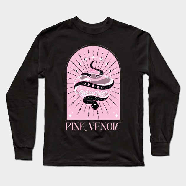 Pink Venom Long Sleeve T-Shirt by Leenh